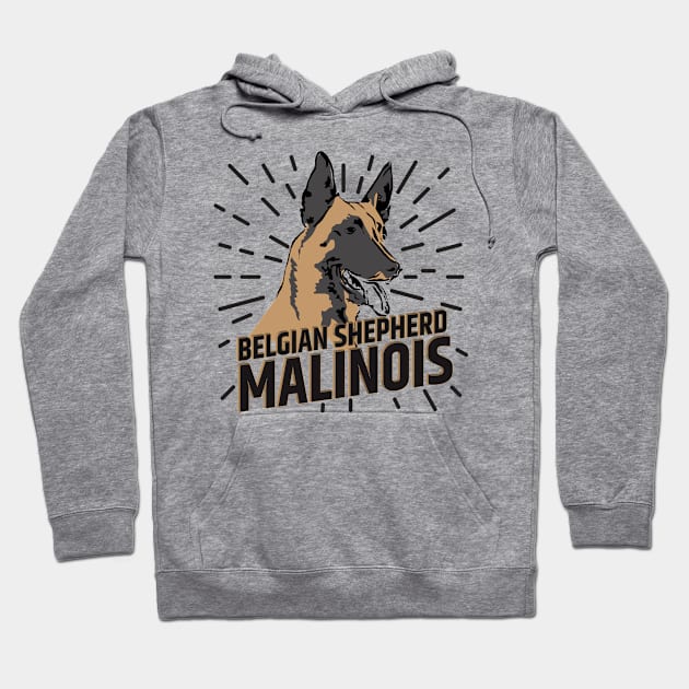 Malinois  - Belgian shepherd - Mechelaar Hoodie by Nartissima